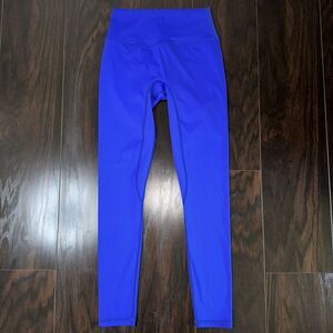 Blue Leggings Women’s M Medium Mid Rise Gym Run Yoga Dance Fashion Athleisure